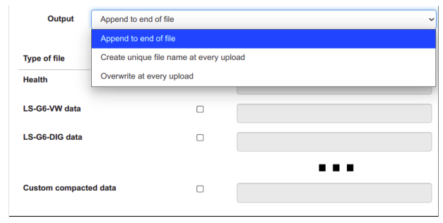 Worldsensing file type and append or overwrite behavior