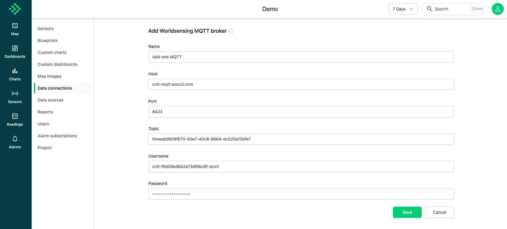 Add MQTT broker details