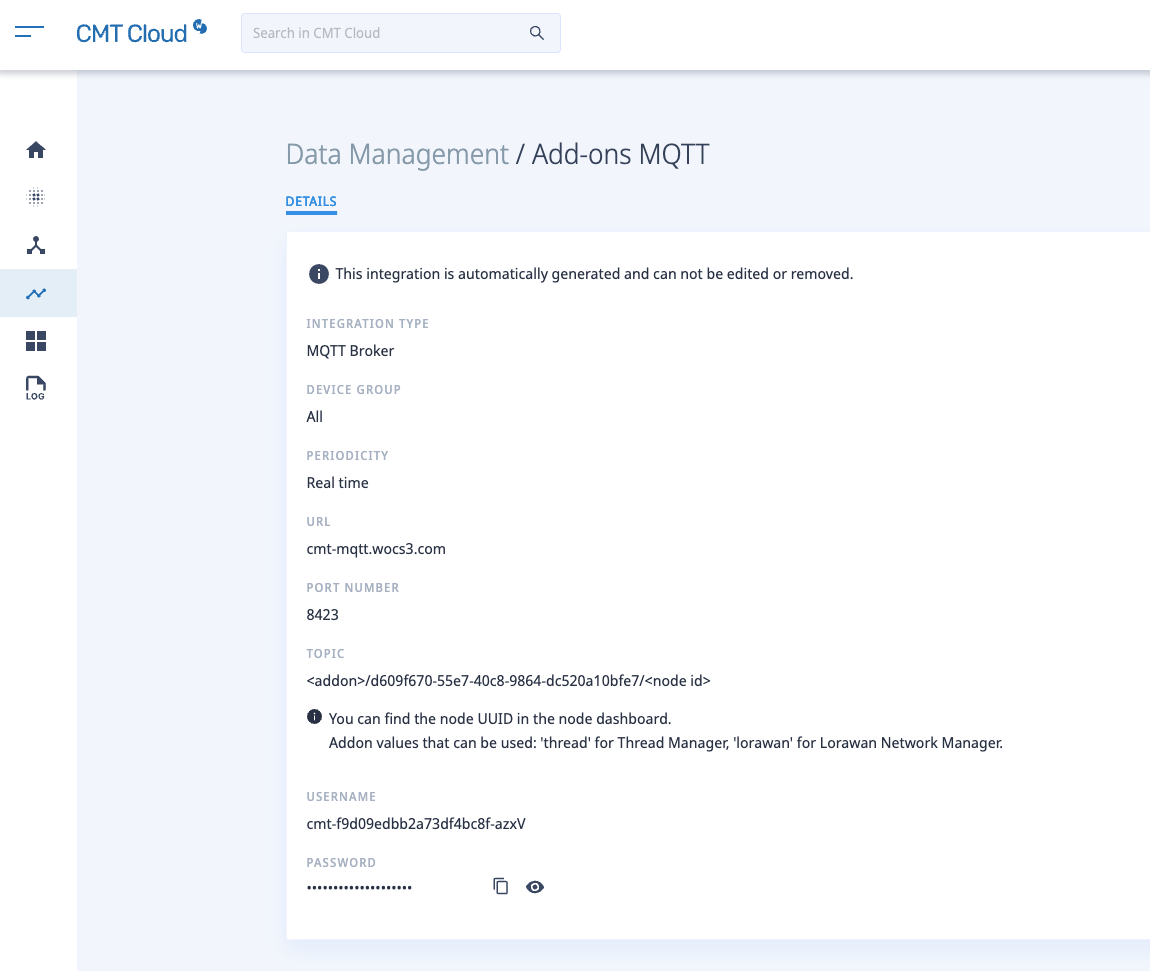CMT Cloud MQTT broker details